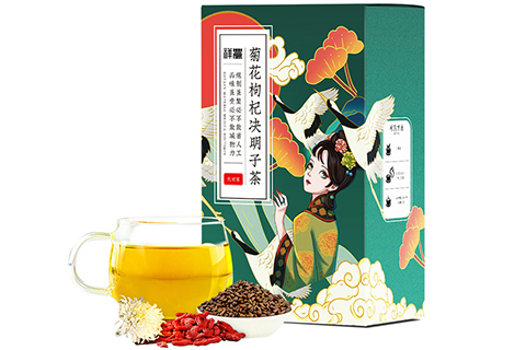 立盒 菊花决明子茶四角