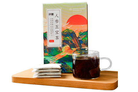 立盒 人参五宝茶四角