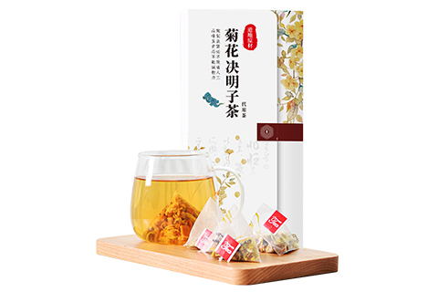 书盒 菊花决明子茶三角